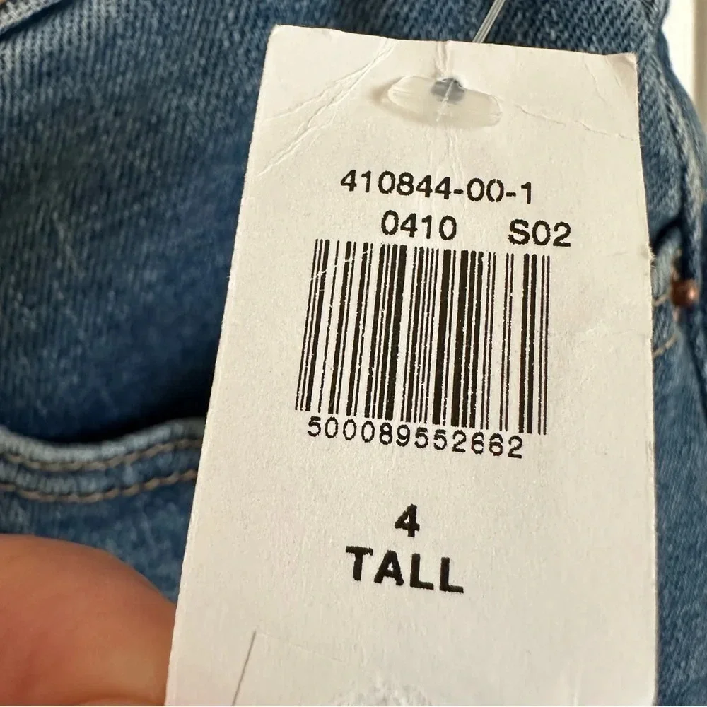 NWT Old Navy Womens 4 Tall High‎ Rise OG Straight Jeans Button Fly stretch New